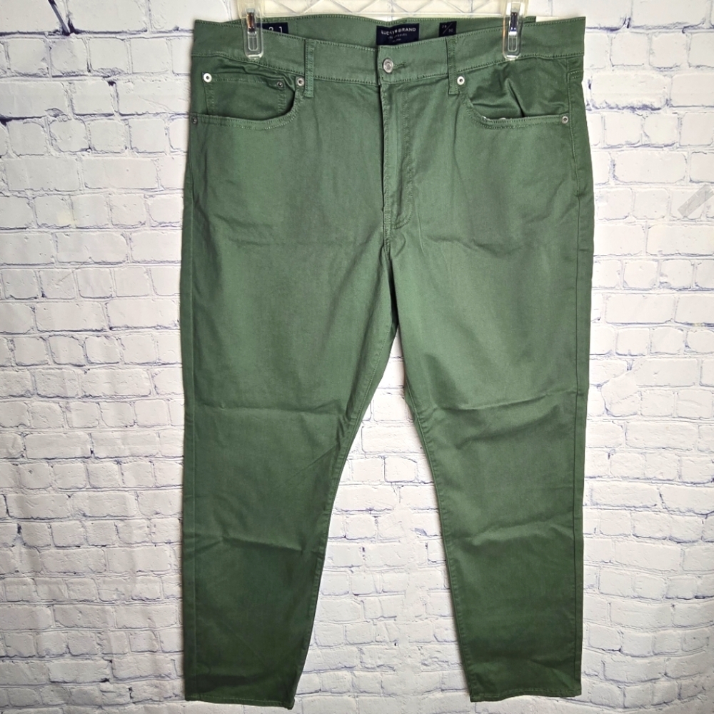 Lucky Brand Men's 121 Slim Straight Jeans in Olive Size 38x30 New